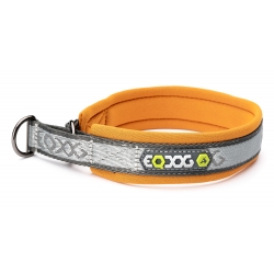 EQDOG Pro Collar™ Light-Grey, Orange padding - półzaciskowa obroża dla psów rozmiar L